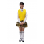 합창복 노랑조끼체크프릴