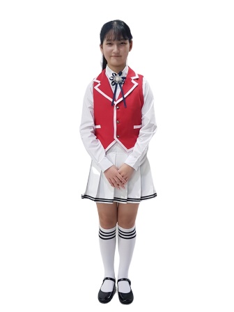 합창복빨강조끼B(벨로체)_하양스커트
