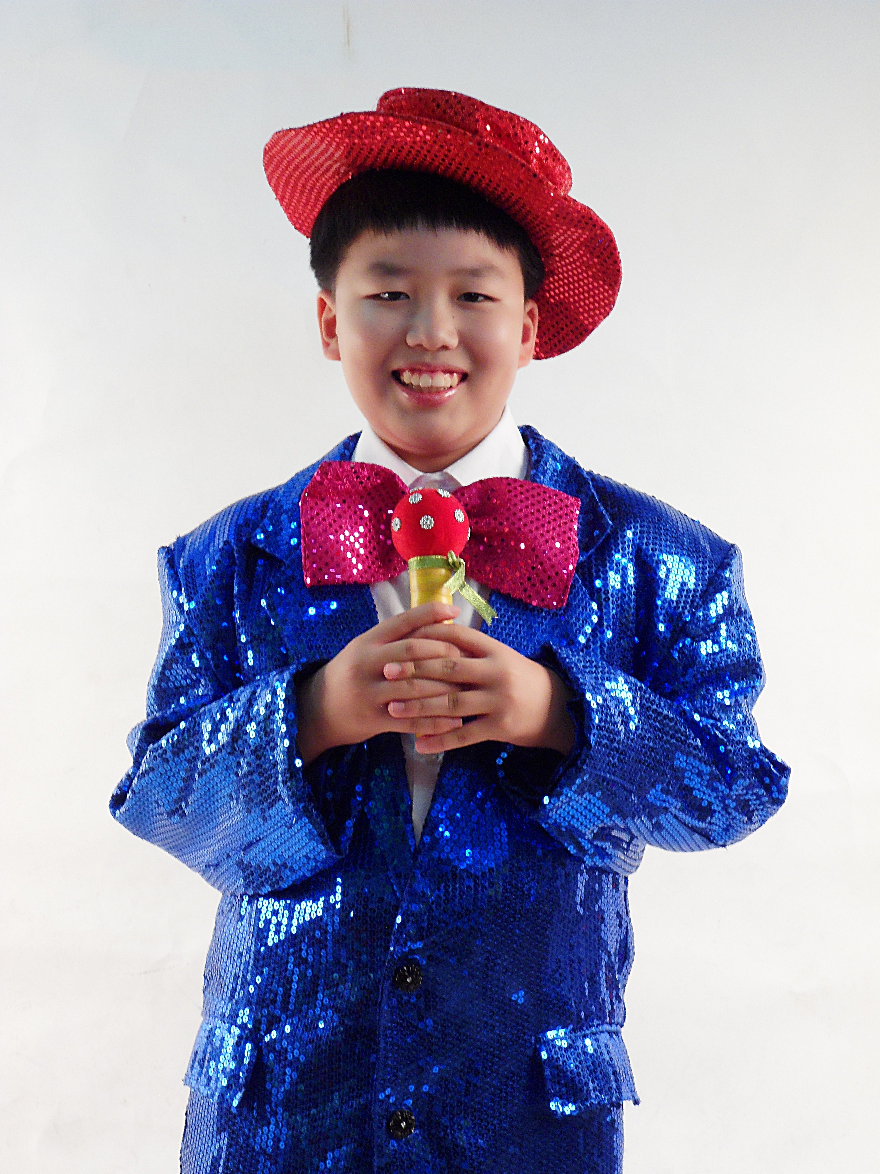 반짝이자켓블루