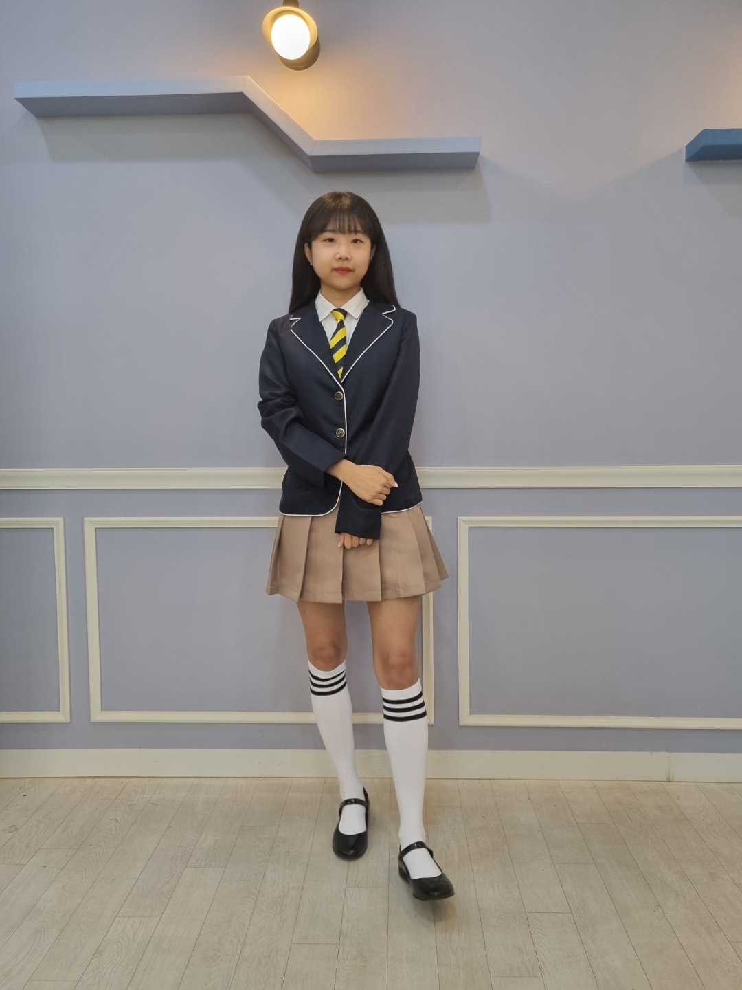 베이지스쿨스커트