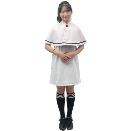 화이트 원피스 화이트 망토