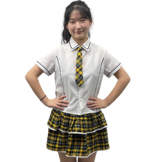노랑체크핑셔츠