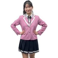 핑크콤비블랙정장